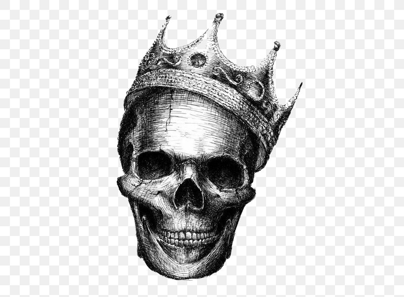 Human Skull Symbolism Drawing Desktop Wallpaper King, PNG, 447x604px,  Skull, Anatomy, Art, Black And White, Bone