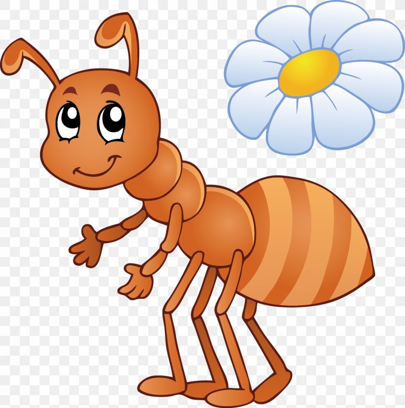 Ant Insect Cartoon Clip Art, PNG, 1338x1349px, Ant, Art, Carnivoran, Cartoon, Drawing Download Free