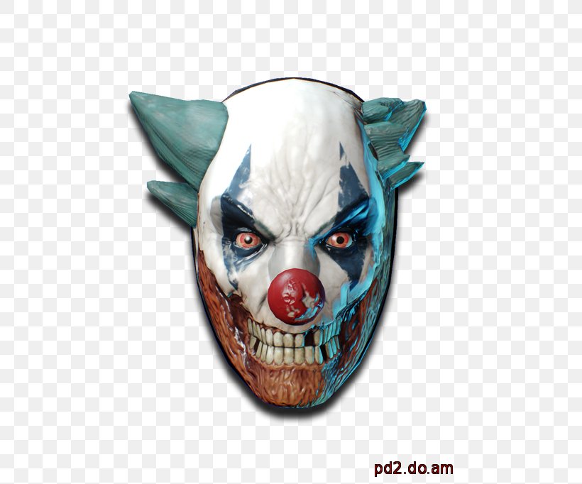 Payday 2 Payday: The Heist Evil Clown Mask, PNG, 484x682px, Payday 2, Clown, Computer Software, Cooperative Gameplay, Evil Clown Download Free