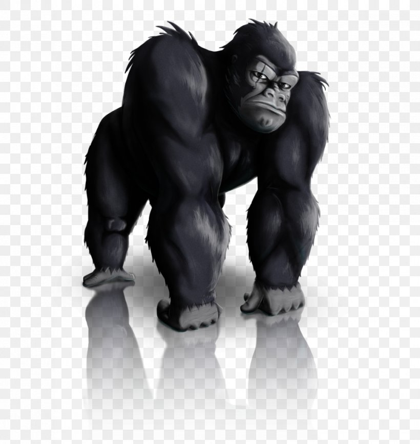 Gorilla Kong Sheds Exhibitors At The Salt Lake Home Show Clip Art, PNG, 967x1024px, Gorilla, Arkive, Black And White, Chimpanzee, Common Chimpanzee Download Free