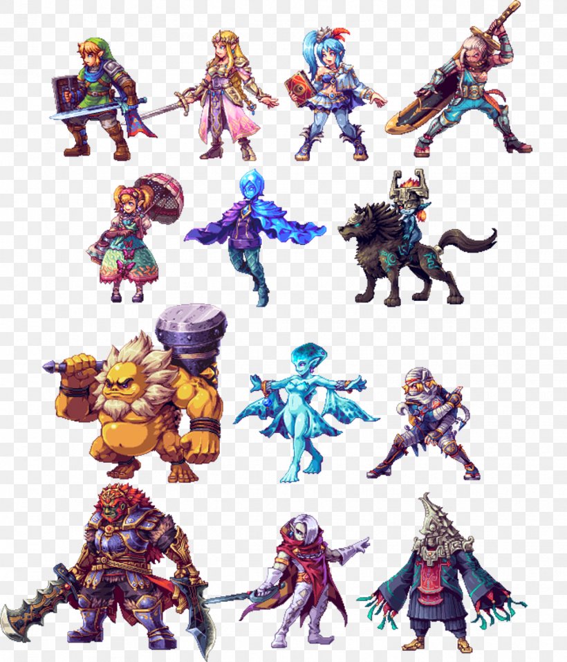 Hyrule Warriors Sprite The Legend Of Zelda: Skyward Sword The Legend Of Zelda: Twilight Princess HD The Legend Of Zelda: Majora's Mask, PNG, 970x1133px, Hyrule Warriors, Action Figure, Animal Figure, Barret Wallace, Downloadable Content Download Free