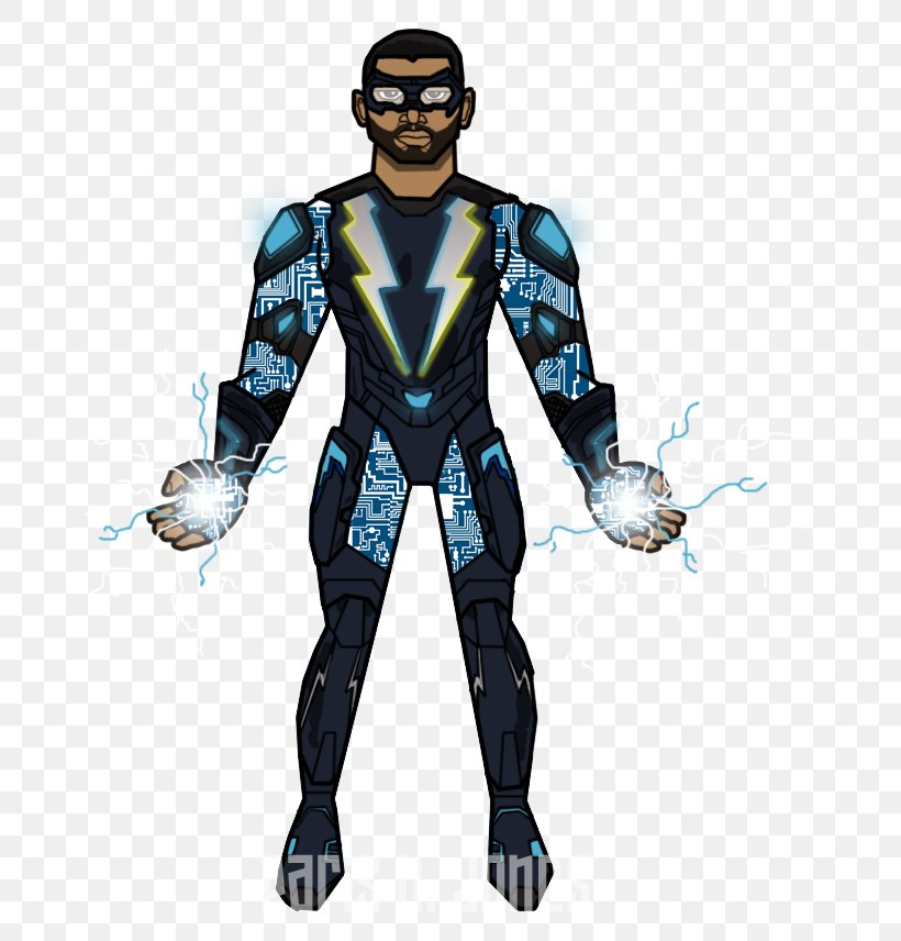 Black Lightning Deadpool The CW Television Network Superhero, PNG, 715x856px, Black Lightning, Action Figure, Art, Comics, Costume Download Free