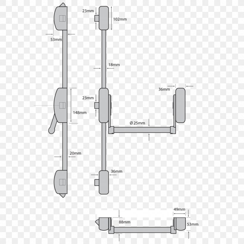 Crash Bar Lock Door Chain Latch, PNG, 945x945px, Crash Bar, Diagram, Door, Door Chain, Door Handle Download Free