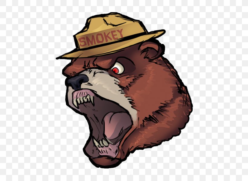 Smokey Bear Grizzly Bear Clip Art, PNG, 502x600px, Watercolor, Cartoon, Flower, Frame, Heart Download Free