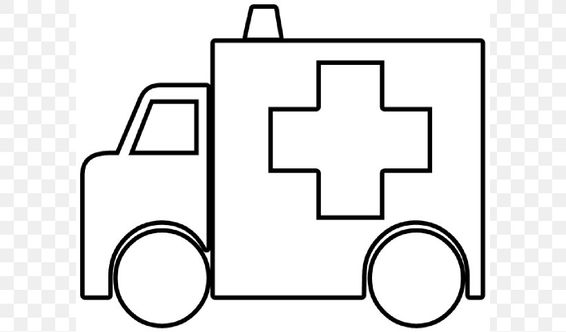 Clip Art: Transportation Ambulance Royalty-free Fire Engine Clip Art, PNG, 600x481px, Clip Art Transportation, Ambulance, Area, Black And White, Diagram Download Free