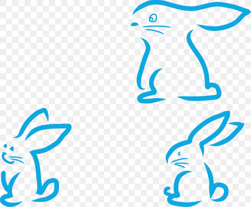 Easter Bunny Hare Rabbit Illustration, PNG, 901x743px, Easter Bunny, Area, Blue, Drawing, Hare Download Free