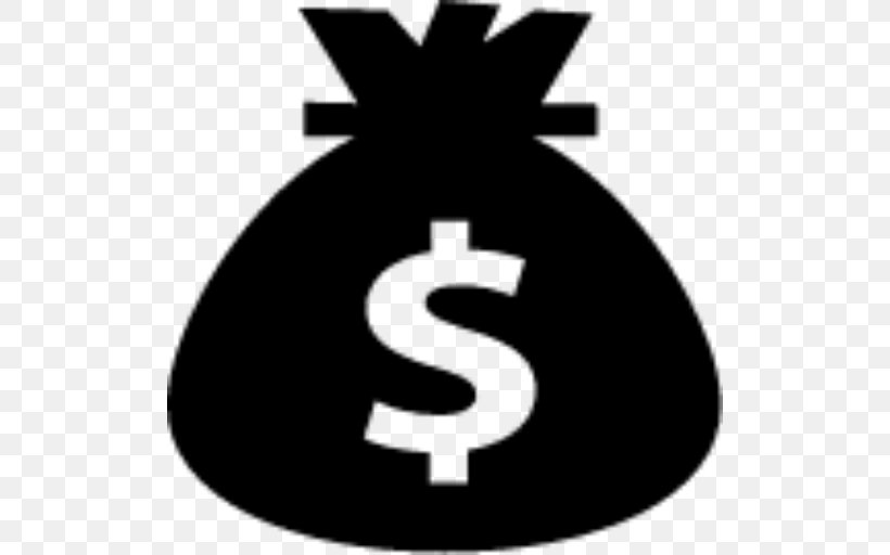 Money Bag Clip Art, PNG, 512x512px, Money Bag, Bag, Black And White, Dollar Sign, Logo Download Free