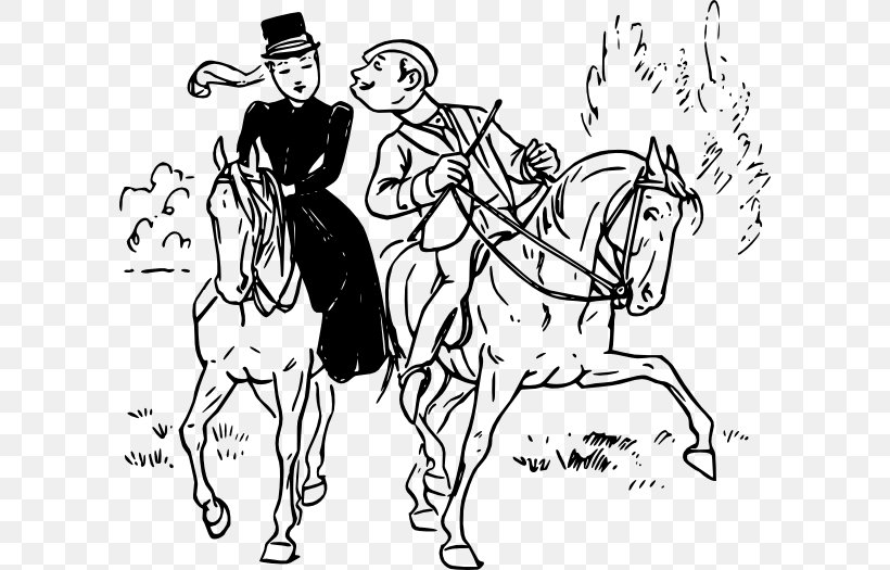 Horse Equestrian Clip Art, PNG, 600x525px, Horse, Art, Artwork, Black And White, Cartoon Download Free