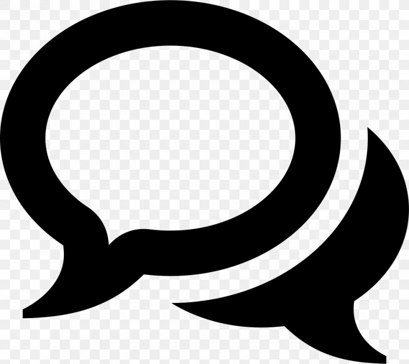 Logo Speech Balloon Social Media, PNG, 980x872px, Logo, Artwork, Black And White, Crescent, Dialogue Download Free
