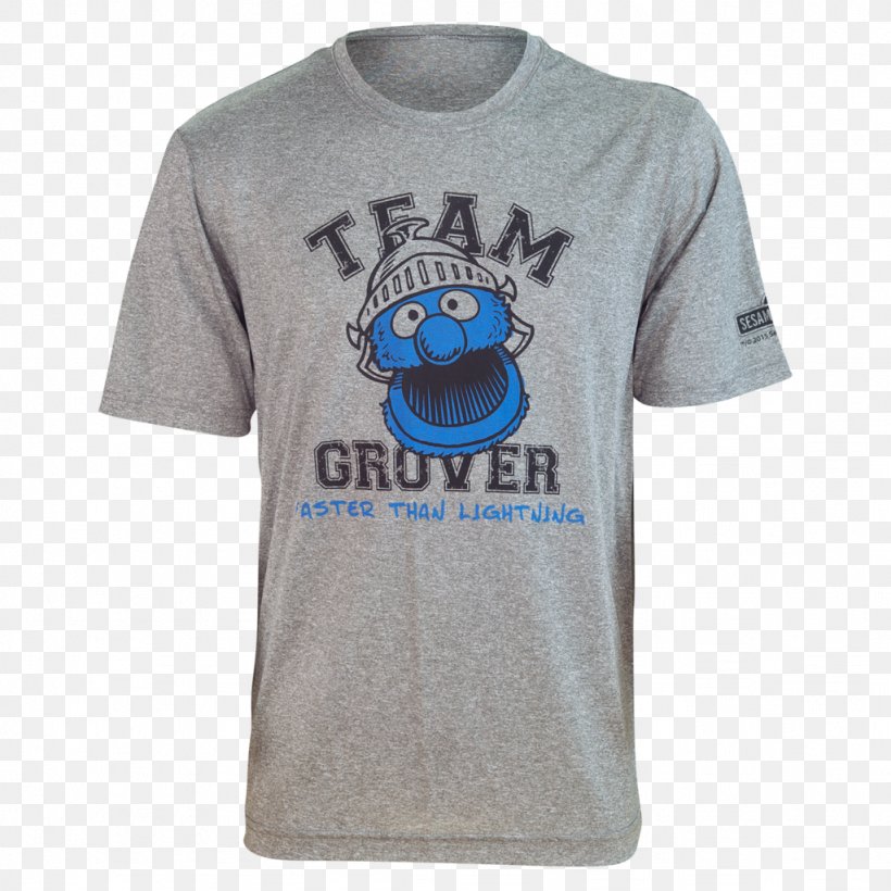 T-shirt Grover Cookie Monster Elmo Big Bird, PNG, 1024x1024px, Tshirt, Active Shirt, Big Bird, Biscuits, Blue Download Free