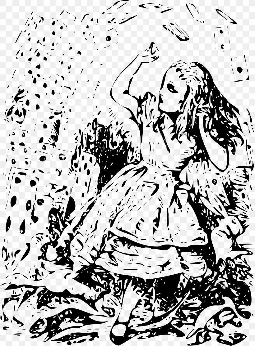 Alice's Adventures In Wonderland Caterpillar The Tenniel Illustrations For Carroll's Alice In Wonderland Through The Looking-Glass, And What Alice Found There, PNG, 1765x2400px, Alice S Adventures In Wonderland, Art, Artwork, Bird, Black Download Free