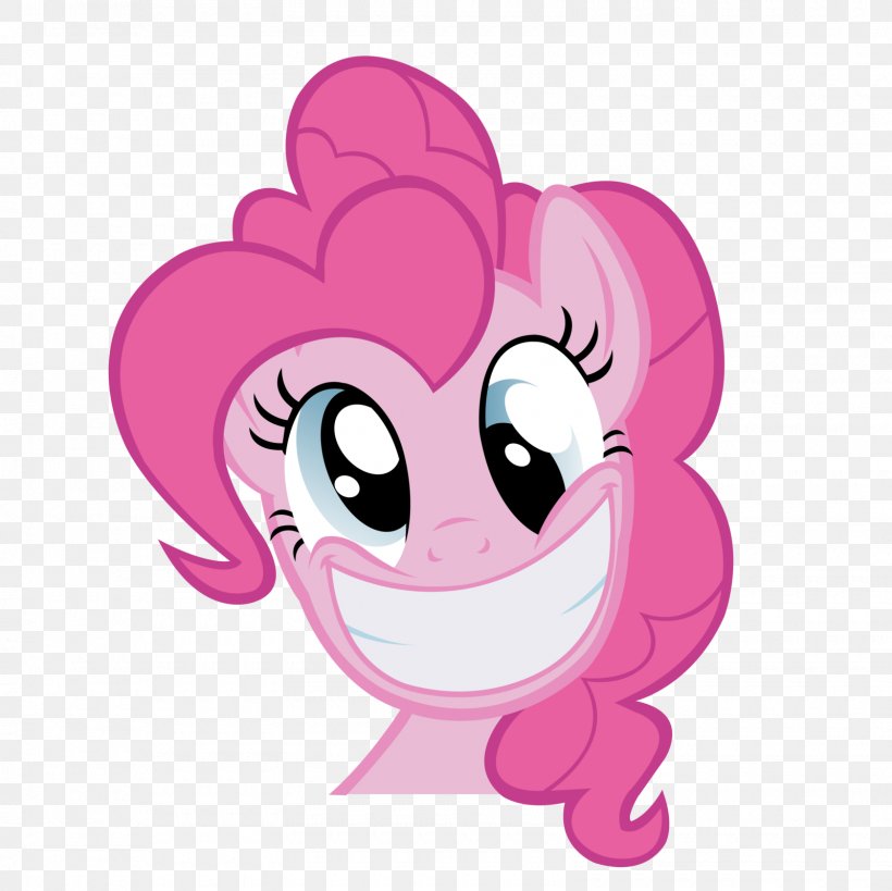 Pinkie Pie Rarity Rainbow Dash Smile Little Finger, PNG, 1600x1600px, Watercolor, Cartoon, Flower, Frame, Heart Download Free