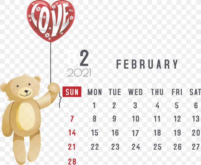 February 2021 Printable Calendar February Calendar 2021 Calendar, PNG, 3000x2470px, 2021 Calendar, Annual Calendar, Aztec Sun Stone, Calendar System, Calendar Year Download Free