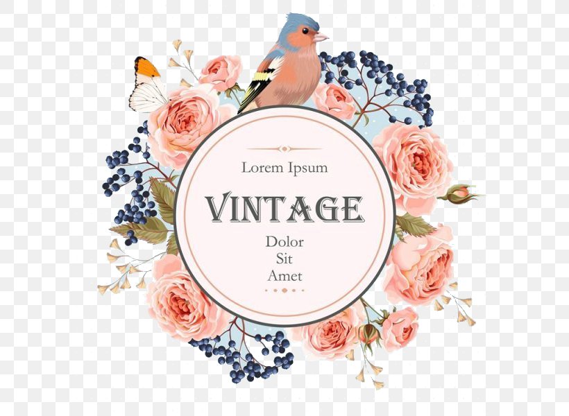 The Little Book Of Vintage Colouring Floral Design Flower Wreath, PNG, 600x600px, Floral Design, Bird, Cut Flowers, Floristry, Flower Download Free