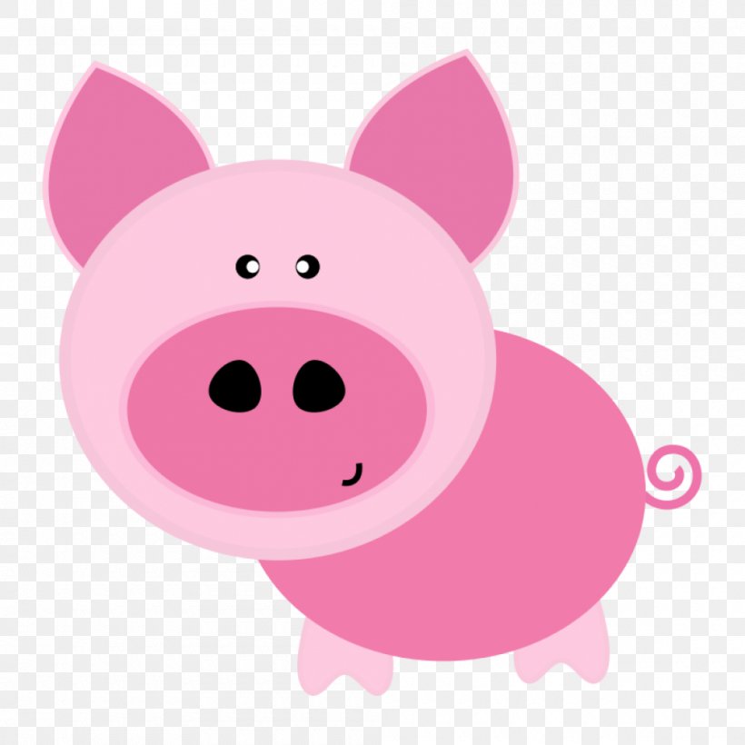 Pig Cuteness Clip Art, PNG, 1000x1000px, Pig, Carnivoran, Cartoon, Cuteness, Dog Like Mammal Download Free