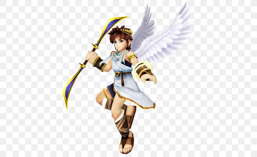 Super Smash Bros. For Nintendo 3DS And Wii U Super Smash Bros. Brawl Kid Icarus: Uprising Super Smash Bros. Melee, PNG, 500x500px, Super Smash Bros Brawl, Action Figure, Angel, Costume, Fictional Character Download Free