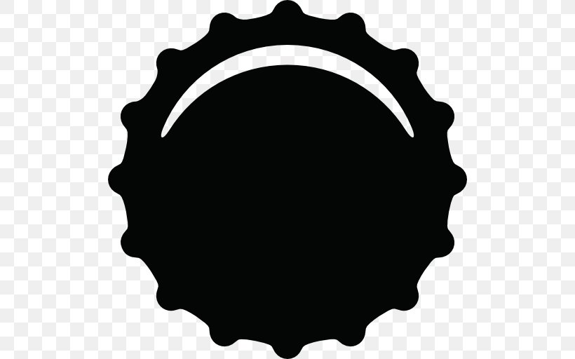 Fizzy Drinks Beer Bottle Bottle Cap Crown Cork, PNG, 512x512px, Fizzy Drinks, Beer, Beer Bottle, Black, Black And White Download Free