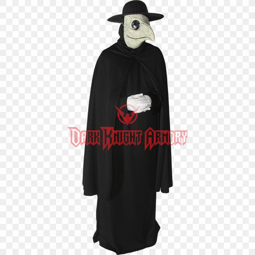 Robe Black Death Plague Doctor Costume Clothing, PNG, 850x850px, Robe, Academic Dress, Black Death, Bubonic Plague, Cloak Download Free
