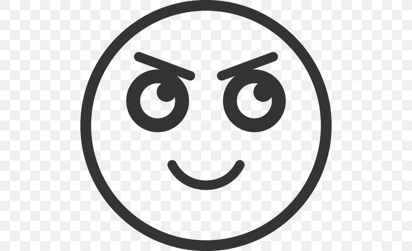 Emoticon Emoji Face Emotion, PNG, 500x500px, Emoticon, Black And White, Emoji, Emotion, Face Download Free