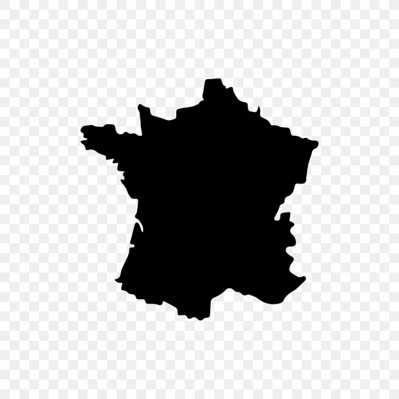 France Vector Map, PNG, 945x945px, France, Black, Black And White, Leaf, Map Download Free