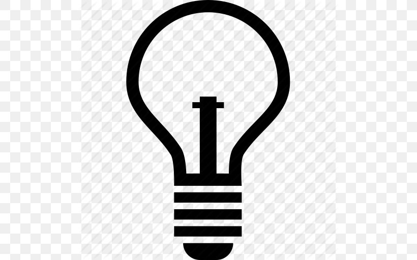 Incandescent Light Bulb Electricity Electric Light, PNG, 512x512px, Light, Android, Apple Icon Image Format, Black And White, Brand Download Free