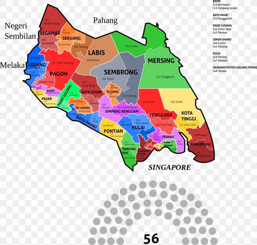 Malaysian General Election, 2018 Johor State Legislative Assembly Malaysian General Election, 2013 Clip Art, PNG, 2400x2292px, Malaysian General Election 2018, Area, Diagram, Election, Electoral District Download Free