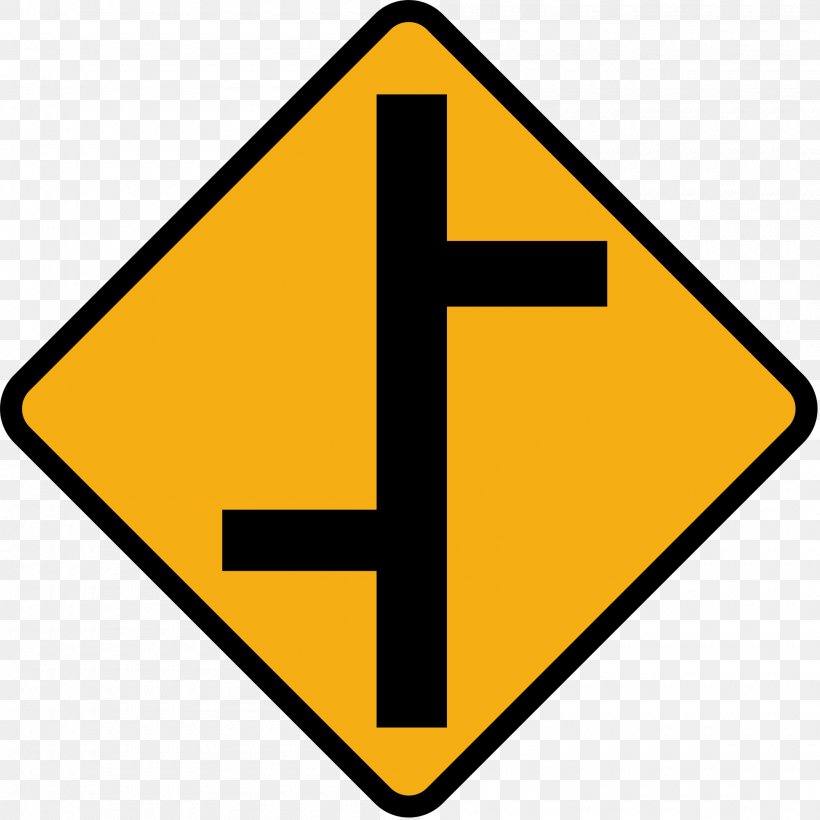 Traffic Sign Warning Sign Three-way Junction Road Intersection, PNG, 2000x2000px, Traffic Sign, Area, Carriageway, Driving, Intersection Download Free