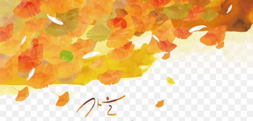 Autumn Illustration, PNG, 1500x719px, Autumn, Cartoon, Leaf, Motif, Orange Download Free