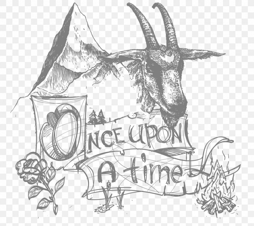 Fairy Tale Black And White Clip Art, PNG, 2026x1803px, Fairy Tale, Art, Artwork, Black And White, Cattle Like Mammal Download Free