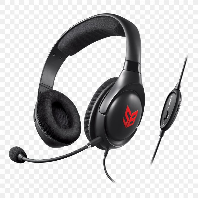 Noise-canceling Microphone Headphones Creative Technology Audio, PNG, 2000x2000px, Microphone, Audio, Audio Equipment, Creative, Creative Technology Download Free