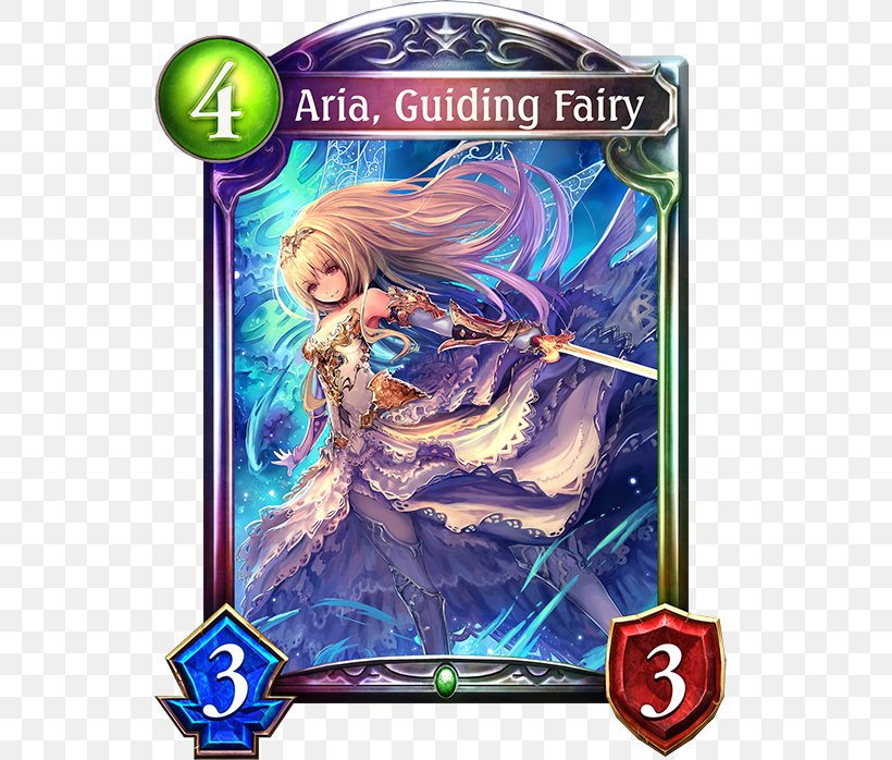 Shadowverse: Wonderland Dreams Rage Of Bahamut Playing Card Magic: The Gathering Granblue Fantasy, PNG, 536x698px, Watercolor, Cartoon, Flower, Frame, Heart Download Free