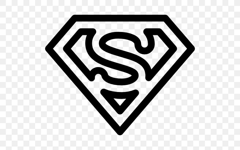 Superman Superhero Marvel Comics, PNG, 512x512px, Superman, Area, Black And White, Brand, Comics Download Free