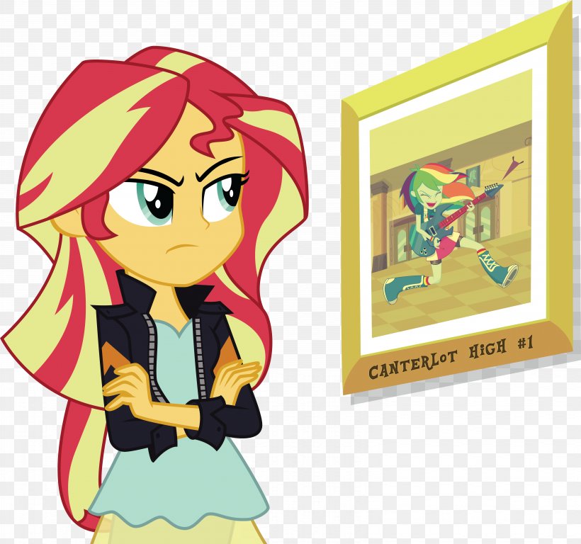 Twilight Sparkle Squidward Tentacles Sunset Shimmer Rarity Equestria, PNG, 6383x5980px, Watercolor, Cartoon, Flower, Frame, Heart Download Free