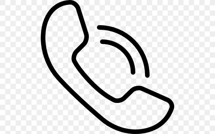 Telephone Call Symbol Clip Art, PNG, 512x512px, Telephone Call, Black And White, Email, Iphone, Mobile Phones Download Free