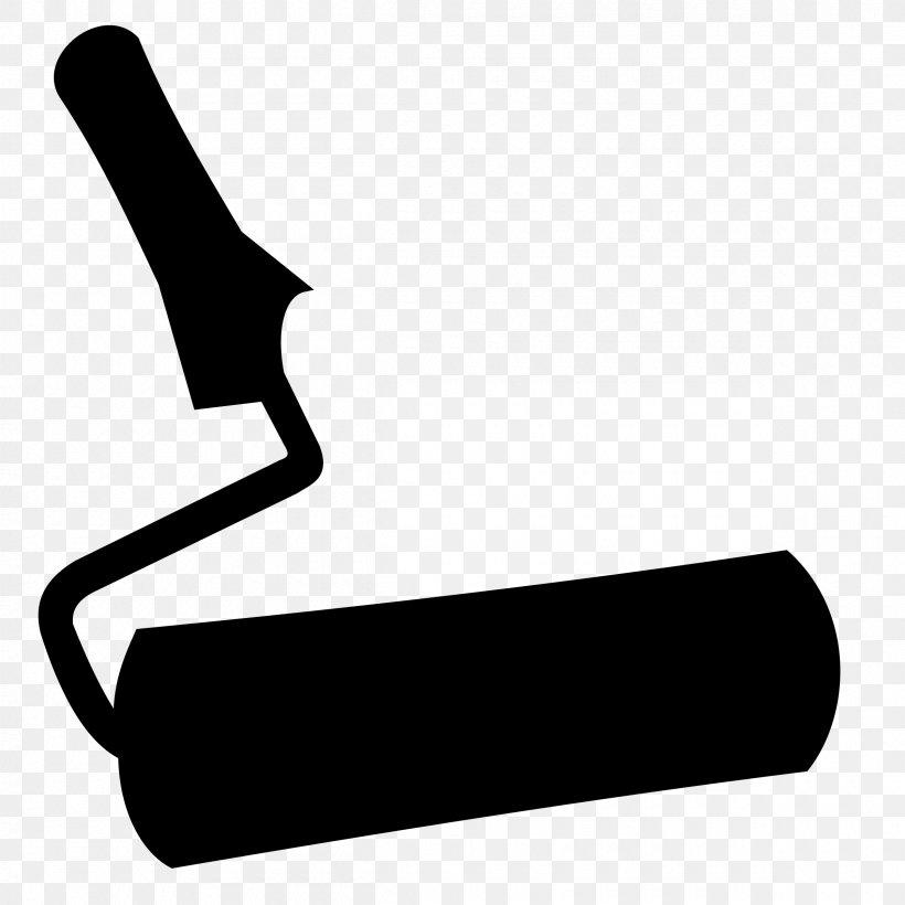 Paint Rollers Silhouette Painting, PNG, 2400x2400px, Paint Rollers, Arm, Art, Black, Black And White Download Free
