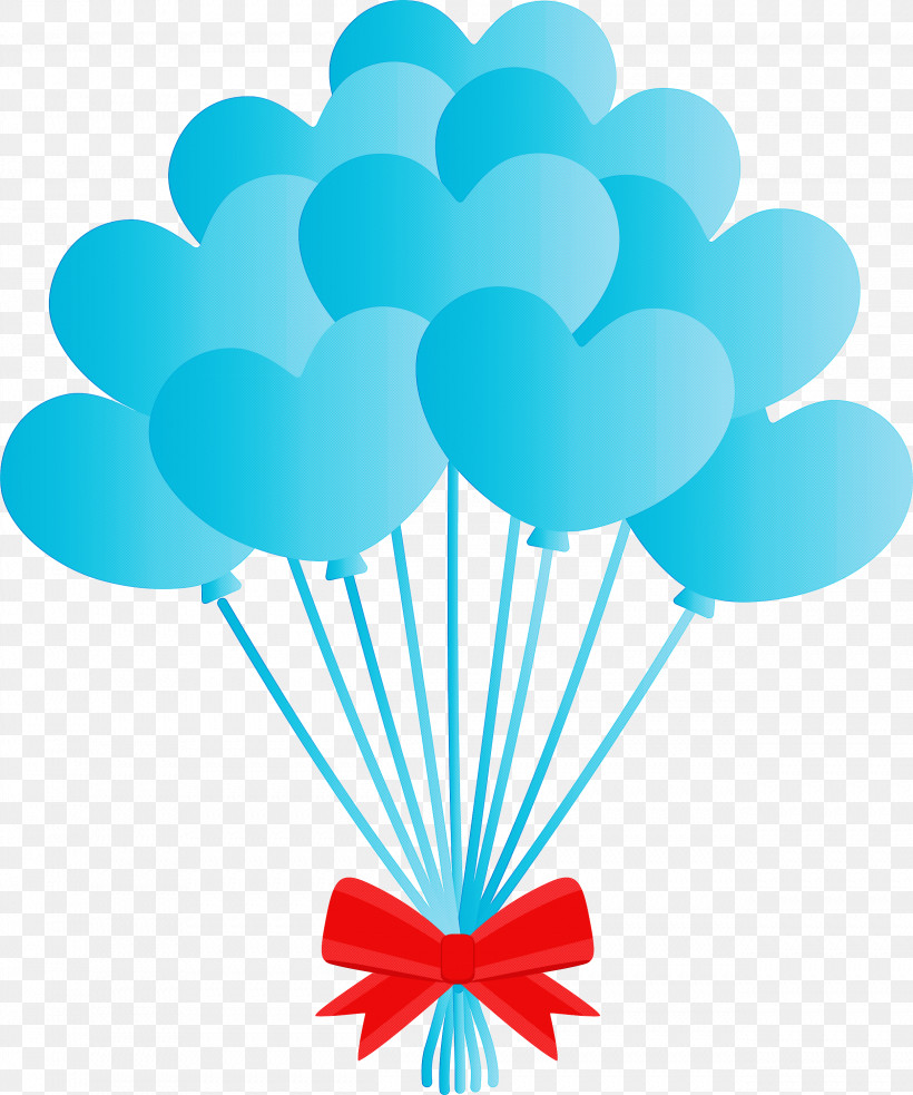 Balloon, PNG, 2501x3000px, Balloon, Aqua, Cloud, Parachute, Teal Download Free