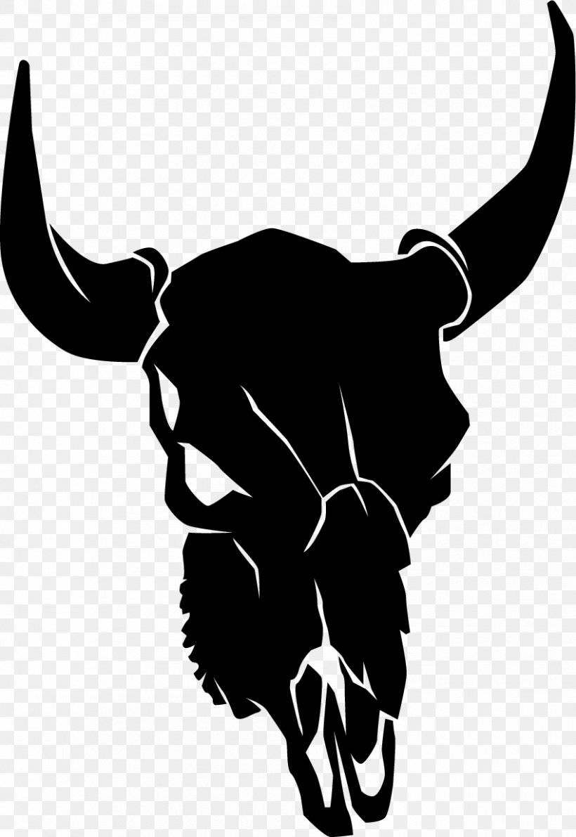 Cattle Bone Silhouette Clip Art, PNG, 850x1235px, Cattle, Art, Black And White, Bone, Cattle Like Mammal Download Free