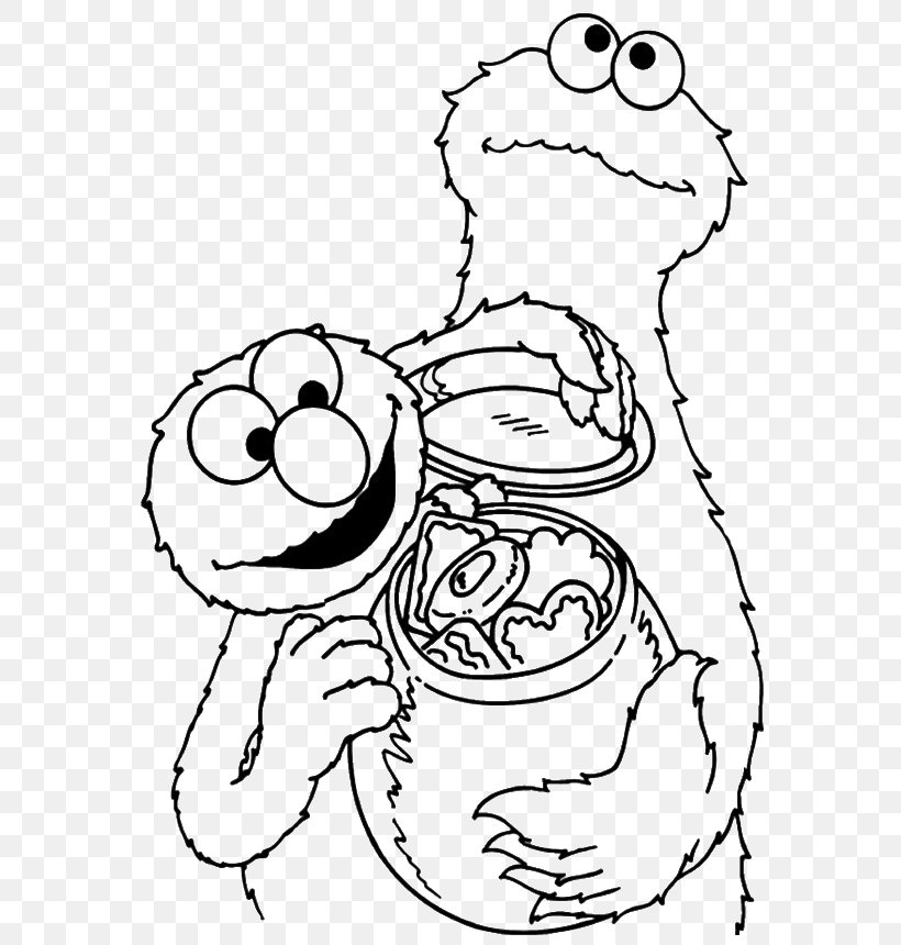 Cookie Monster Elmo Coloring Book Christmas Coloring Pages Child, PNG, 700x860px, Watercolor, Cartoon, Flower, Frame, Heart Download Free