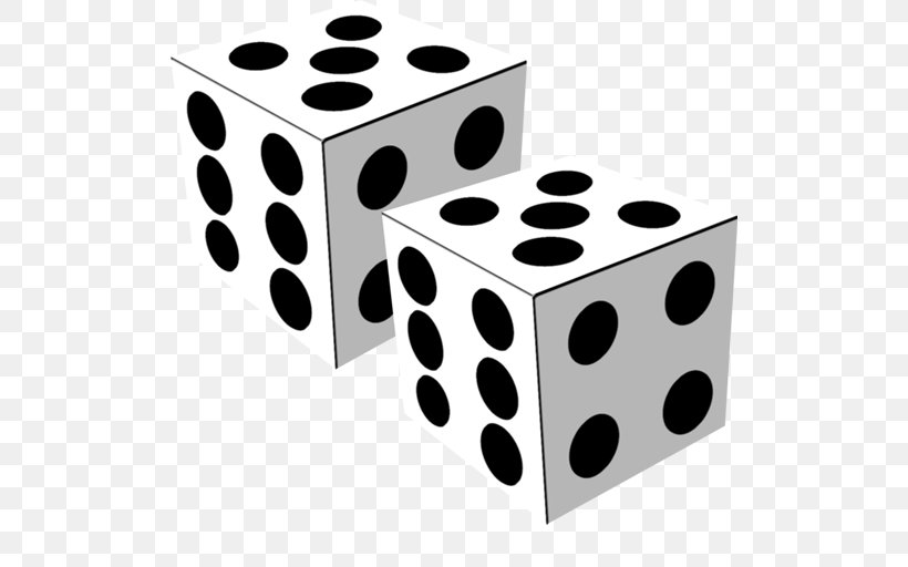 One Dice 3D: Free Playing Die Two Dice: Simple Free 3D Dice Straight Dice, PNG, 512x512px, 3d Dice, One Dice 3d Free Playing Die, Android, Black And White, Board Game Download Free