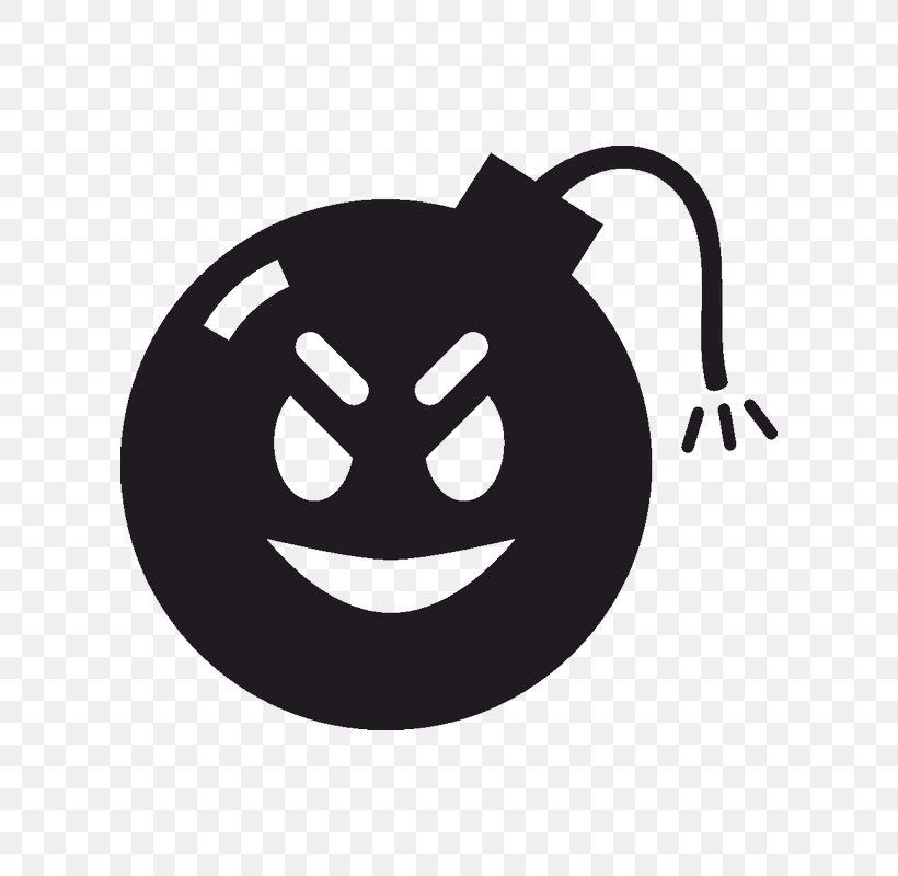Smiley Sticker Bomb Emoji, PNG, 800x800px, Smiley, Applique, Artikel, Black, Black And White Download Free