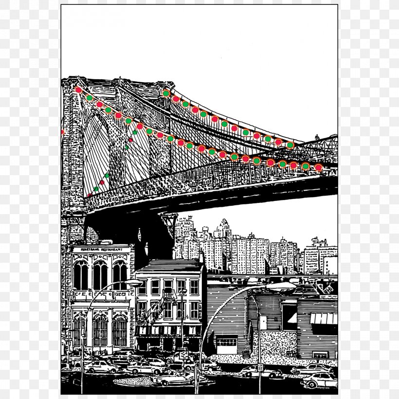Ira's Peripheral Visions Christmas Card Wedding Invitation Greeting & Note Cards, PNG, 1660x1660px, Christmas, Architecture, Black And White, Bridge, Brooklyn Download Free