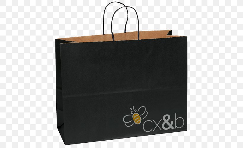 Paper Bag Paper Bag Reusable Shopping Bag, PNG, 500x500px, Paper, Bag, Black, Brand, Kraft Paper Download Free