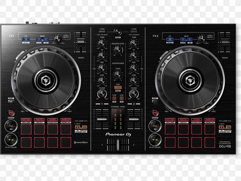 Pioneer DJ DJ Controller Disc Jockey CDJ Pioneer DDJ-RB, PNG, 1024x768px, Pioneer Dj, Audio, Audio Equipment, Audio Receiver, Cdj Download Free