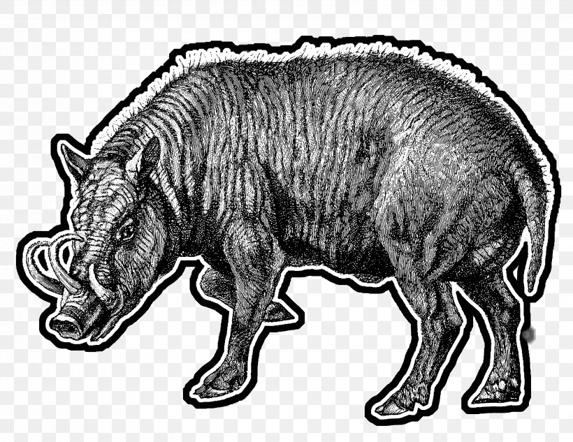 Wild Boar Mammal Horse Cattle /m/02csf, PNG, 3300x2550px, Wild Boar, Animal, Animal Figure, Black And White, Carnivoran Download Free