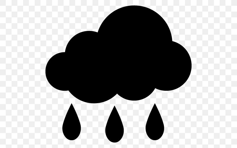 Rain Clip Art, PNG, 512x512px, Rain, Black, Black And White, Cloud, Cloudburst Download Free