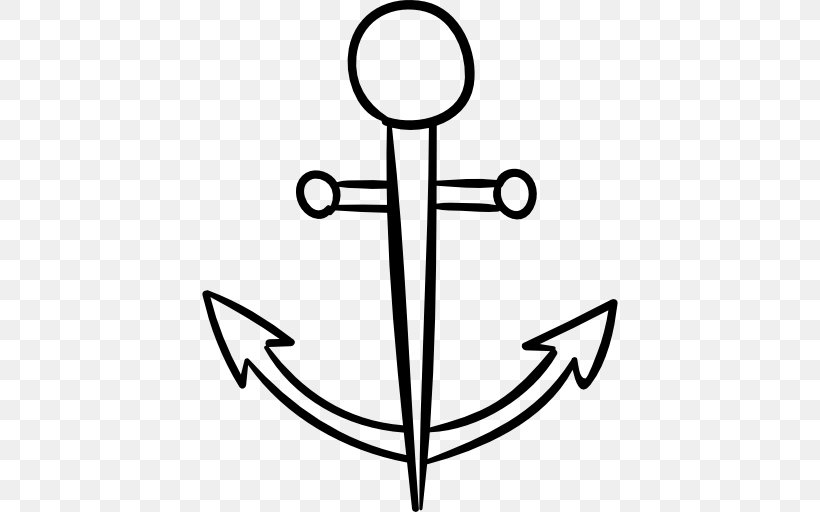 Sailboat Boating Anchor Clip Art, PNG, 512x512px, Boat, Anchor, Black And White, Boating, Houseboat Download Free