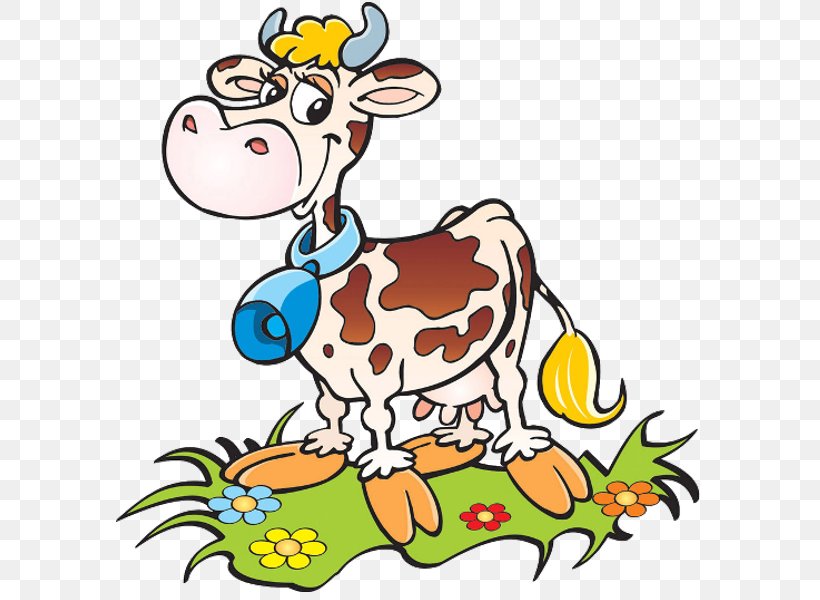 Cattle Funny Animal Little Cow Clip Art, PNG, 600x600px, Cattle, Animal Figure, Art, Artwork, Cartoon Download Free