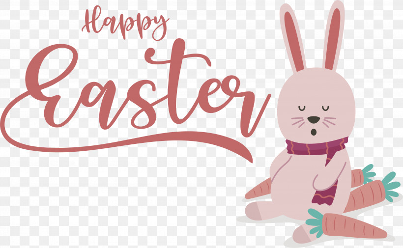 Easter Bunny, PNG, 3599x2218px, Rabbit, Biology, Cartoon, Character, Easter Bunny Download Free