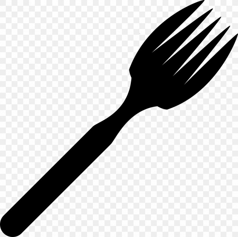 Fork Kitchen Utensil Spoon Tool, PNG, 980x978px, Fork, Black And White, Cutlery, Kitchen, Kitchen Utensil Download Free