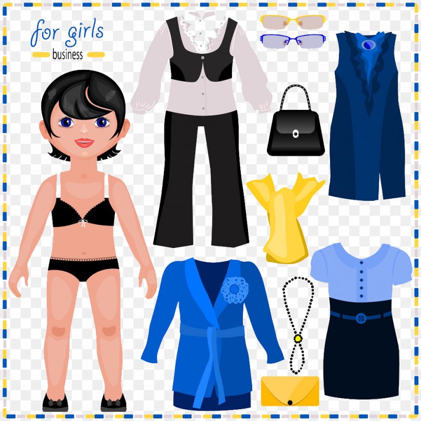 Paper Clothing Doll Stock Photography Fashion, PNG, 1000x1000px, Watercolor, Cartoon, Flower, Frame, Heart Download Free
